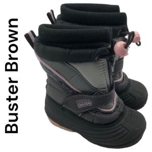 Buster Brown Chill Chasers Black Pink Little Girl’s Boots 7